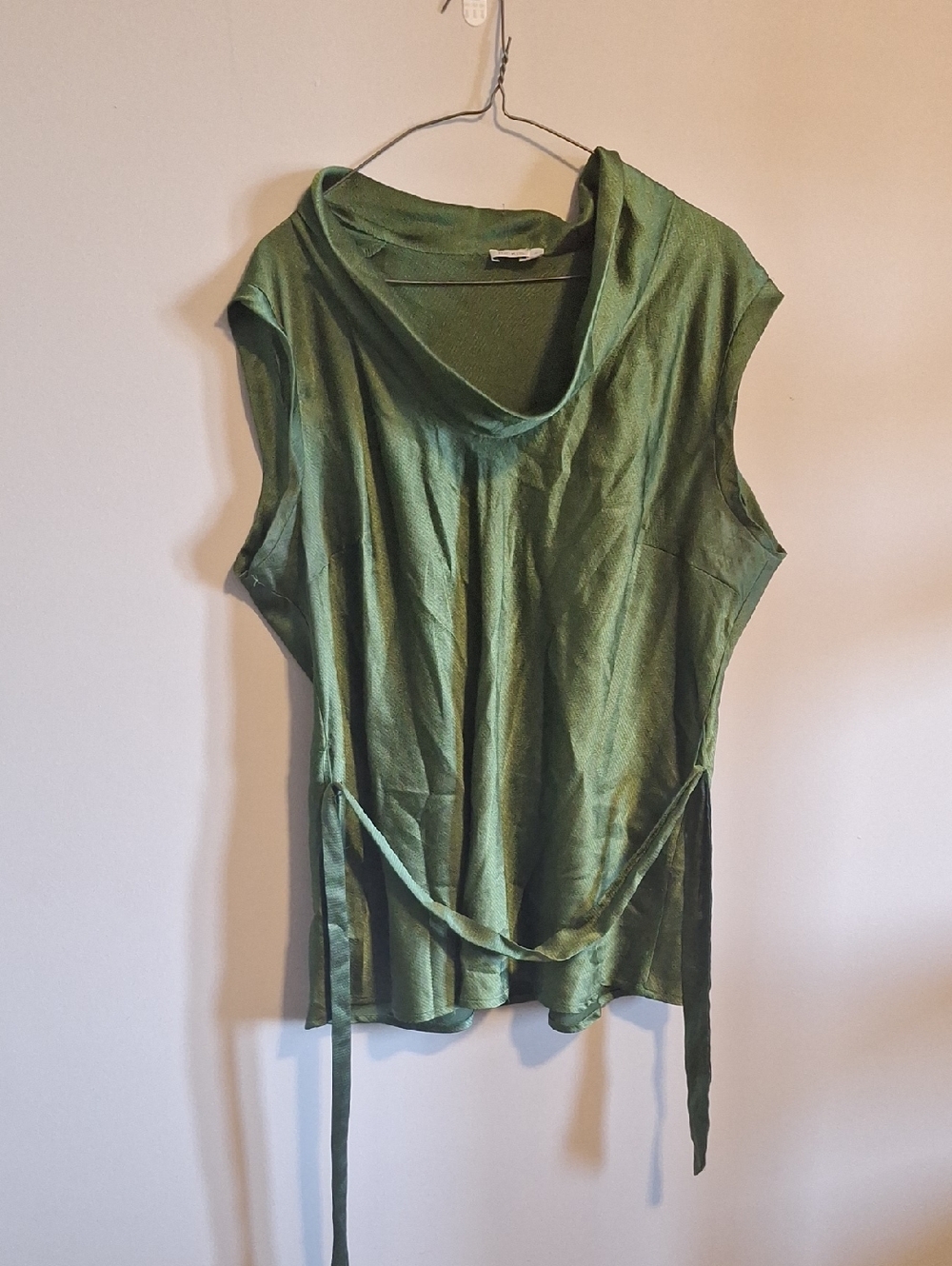 Ricki's Olive Green Draped Tank with Side Tie